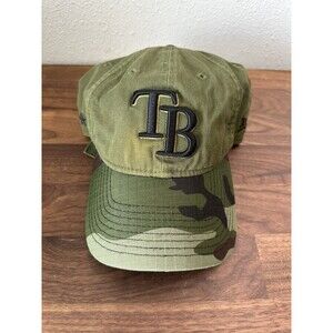 Tampa Bay Rays Camo New Era 9Twenty Strapback Adjustable Hat Cap MLB Green Brown